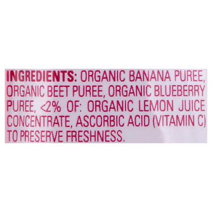HappyBaby Organics 2 (6+ Months) Organic Bananas, Beets & Blueberries 4 oz