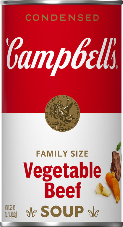 Campbell's Family Size Vegetable Beef Condensed Soup 23 oz