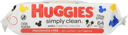 Huggies Simply Clean Disney Baby Fragrance Free Wipes 64 ea