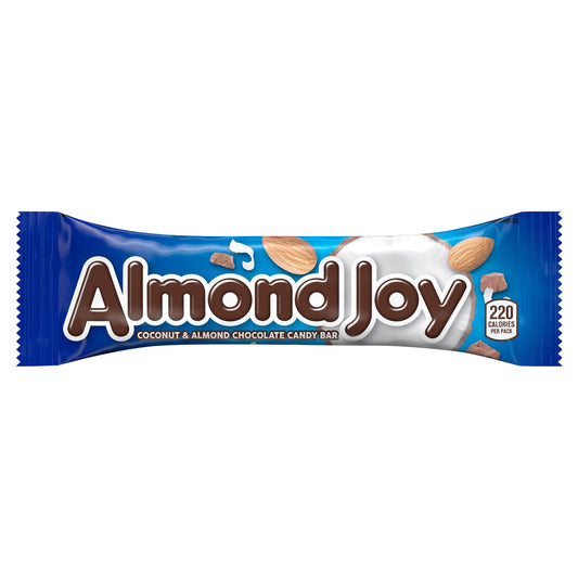 ALMOND JOY Coconut and Almond Chocolate Candy, Gluten Free, 1.61 oz, Bar