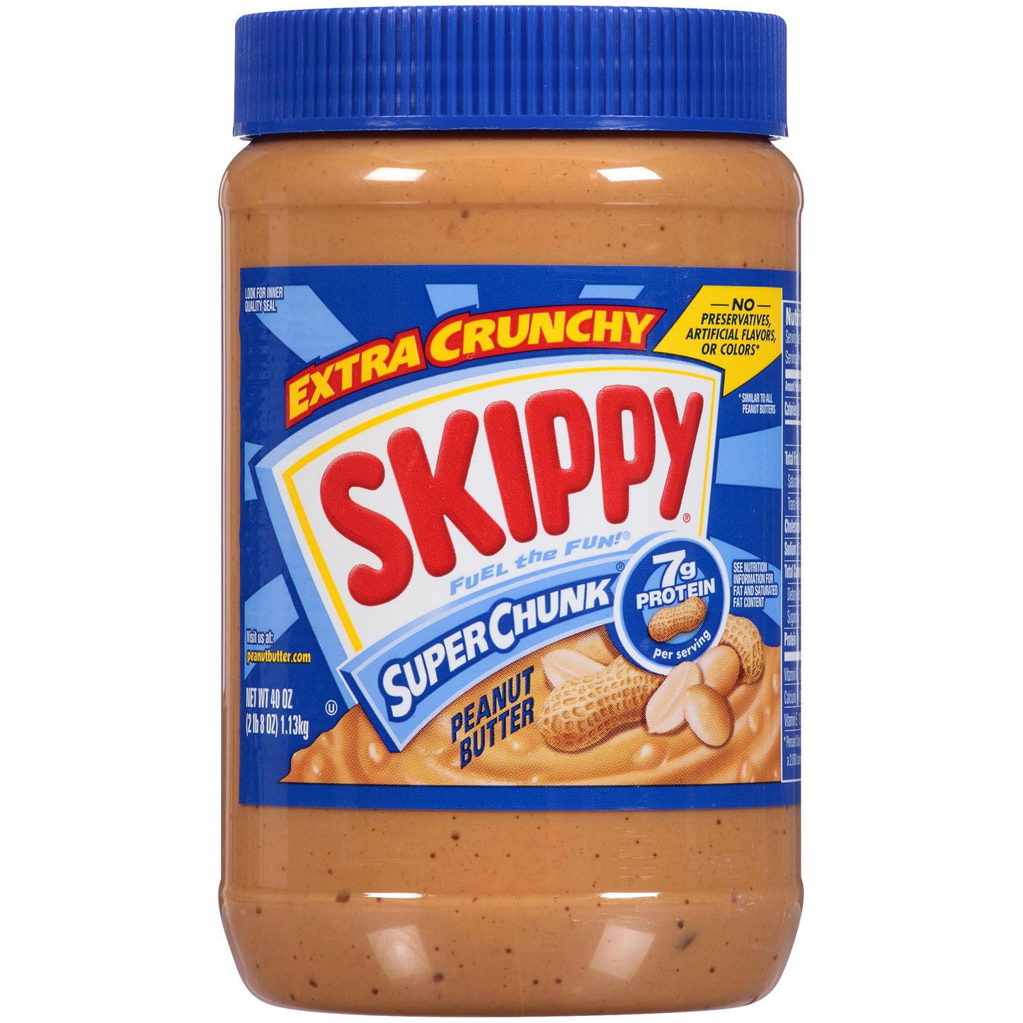 Skippy® Super Chunk® Extra Crunchy Peanut Butter 40 oz. Jar