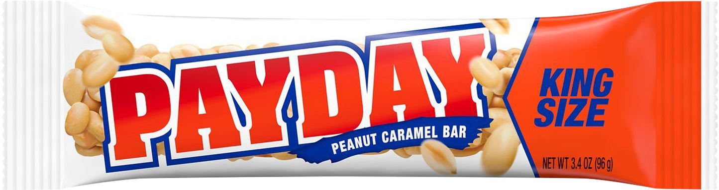 PAYDAY Peanut & Caramel Candy, King Size, 3.4 oz, Bar