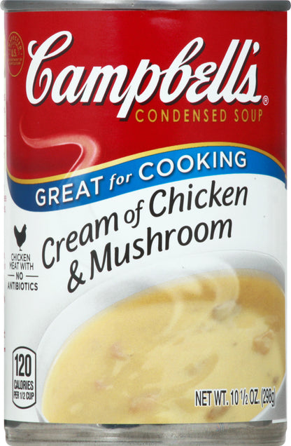 Campbell's Cream of Chicken & Mushroom Condensed Soup 10.5 oz