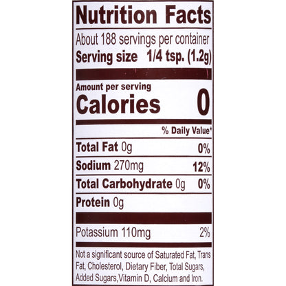 Lawry's® 25% Less Sodium Seasoned Salt 8 oz. Shaker