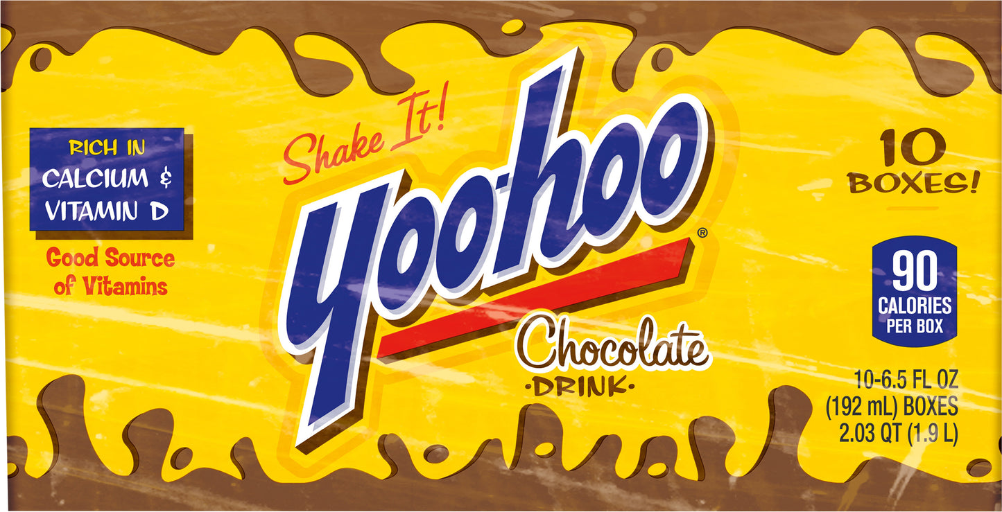 Yoo-hoo Chocolate Drink, 6.5 fl oz boxes, 10 pack