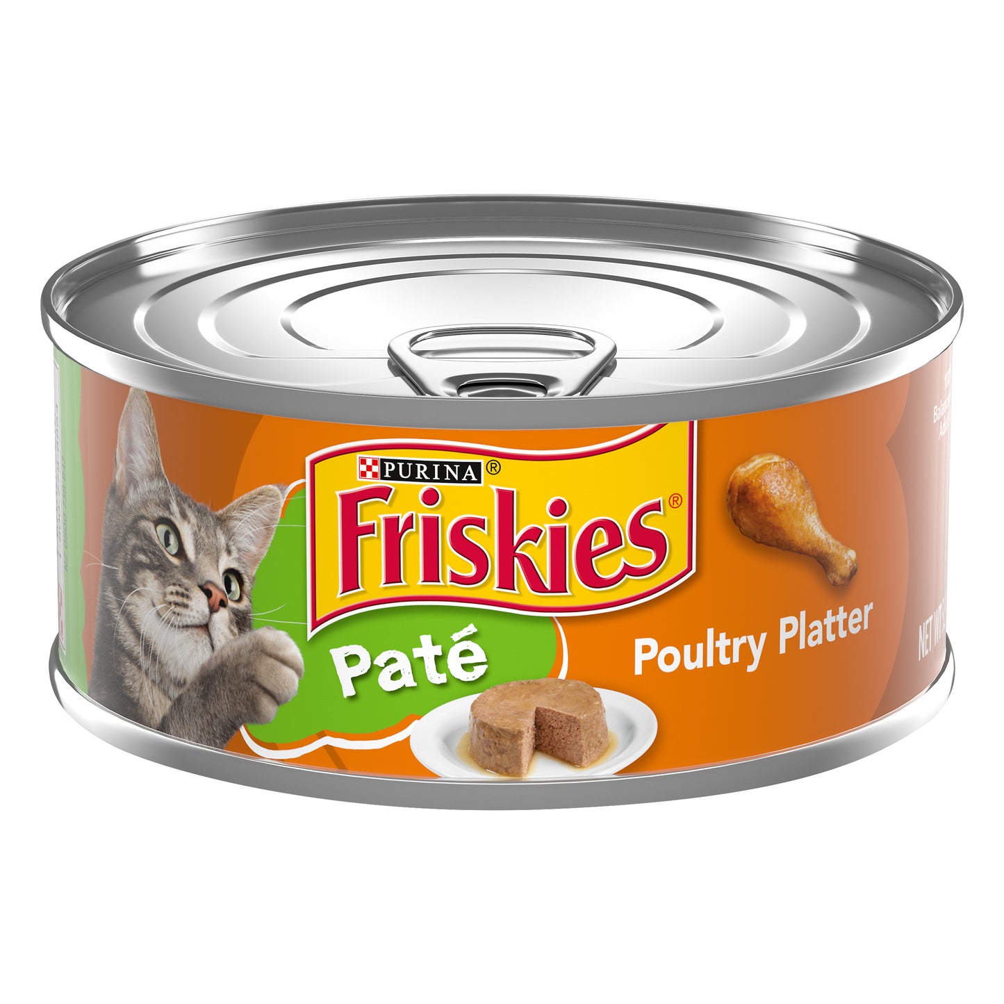 Purina Friskies Pate Wet Cat Food, Poultry Platter - 5.5 oz. Can