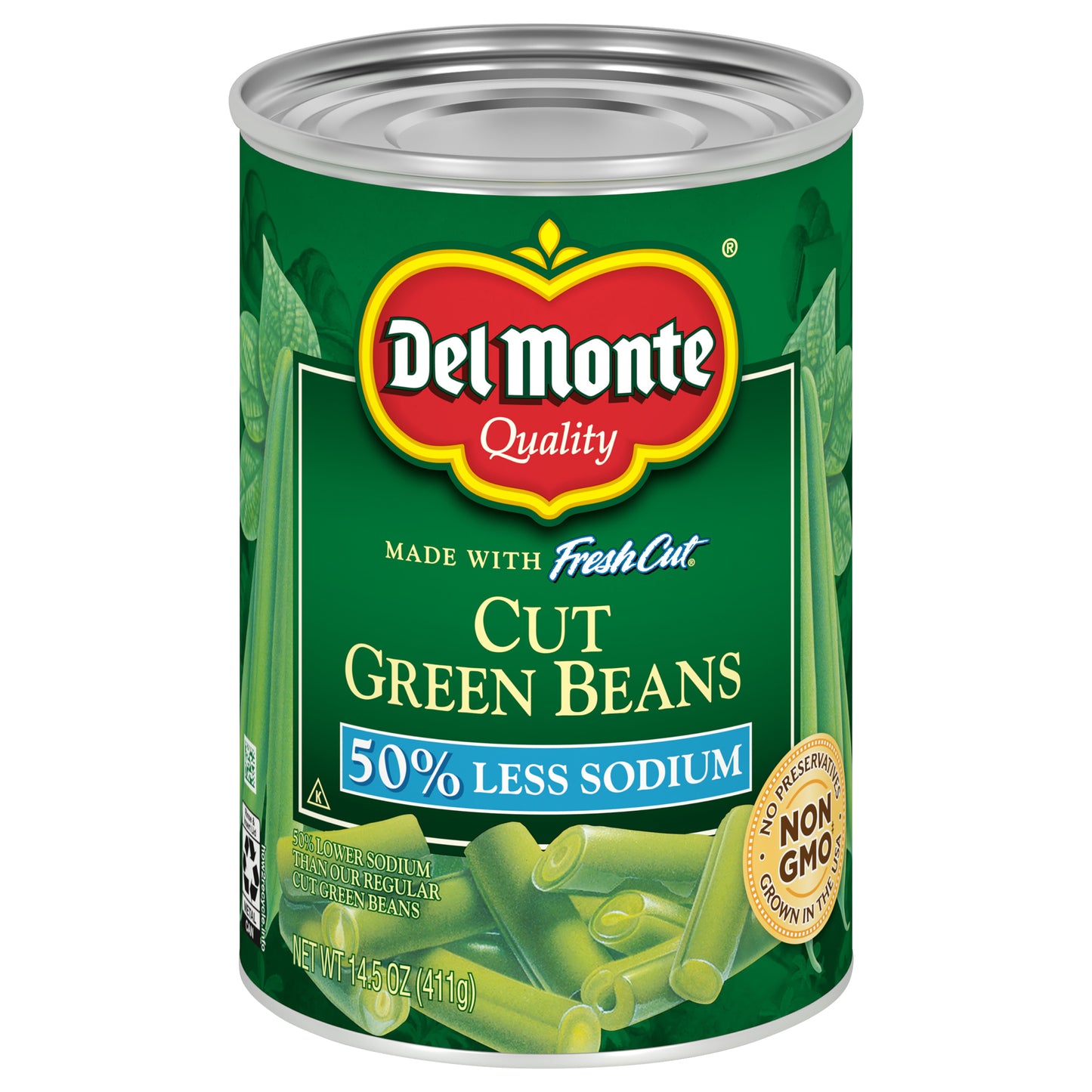 Del Monte Cut Green Beans 14.5 oz Can