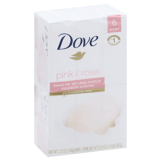 Dove Pink Beauty Bar 6 ea
