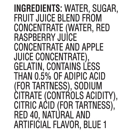 Jell-O® Original Raspberry Gelatin Snacks 13.5 oz. Sleeve