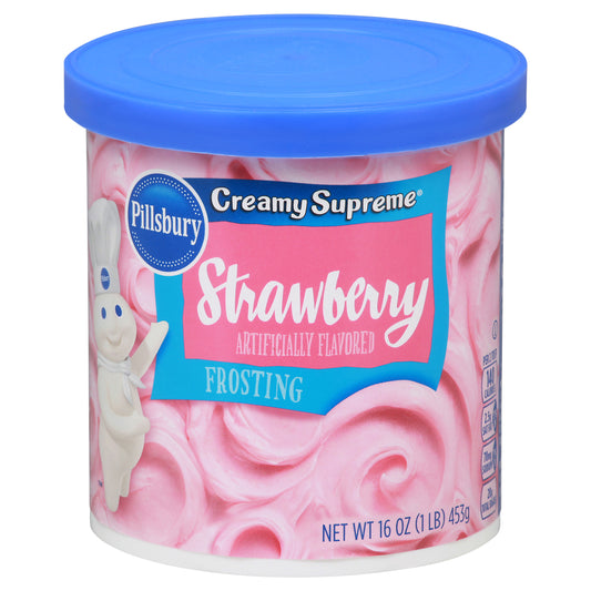Pillsbury Creamy Supreme Strawberry Frosting 16 oz Tub