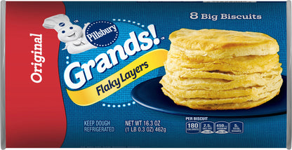 Pillsbury Grands! Flaky Layers, Original Biscuits, 8 ct, 16.3 oz