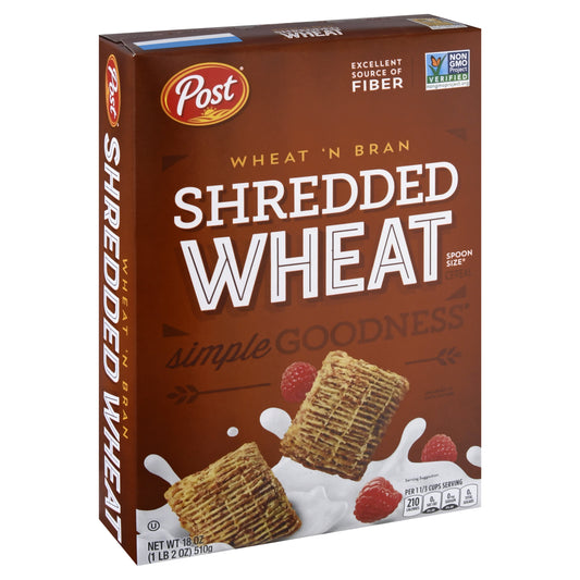 Shredded Wheat Wheat 'N Bran Cereal 18 oz