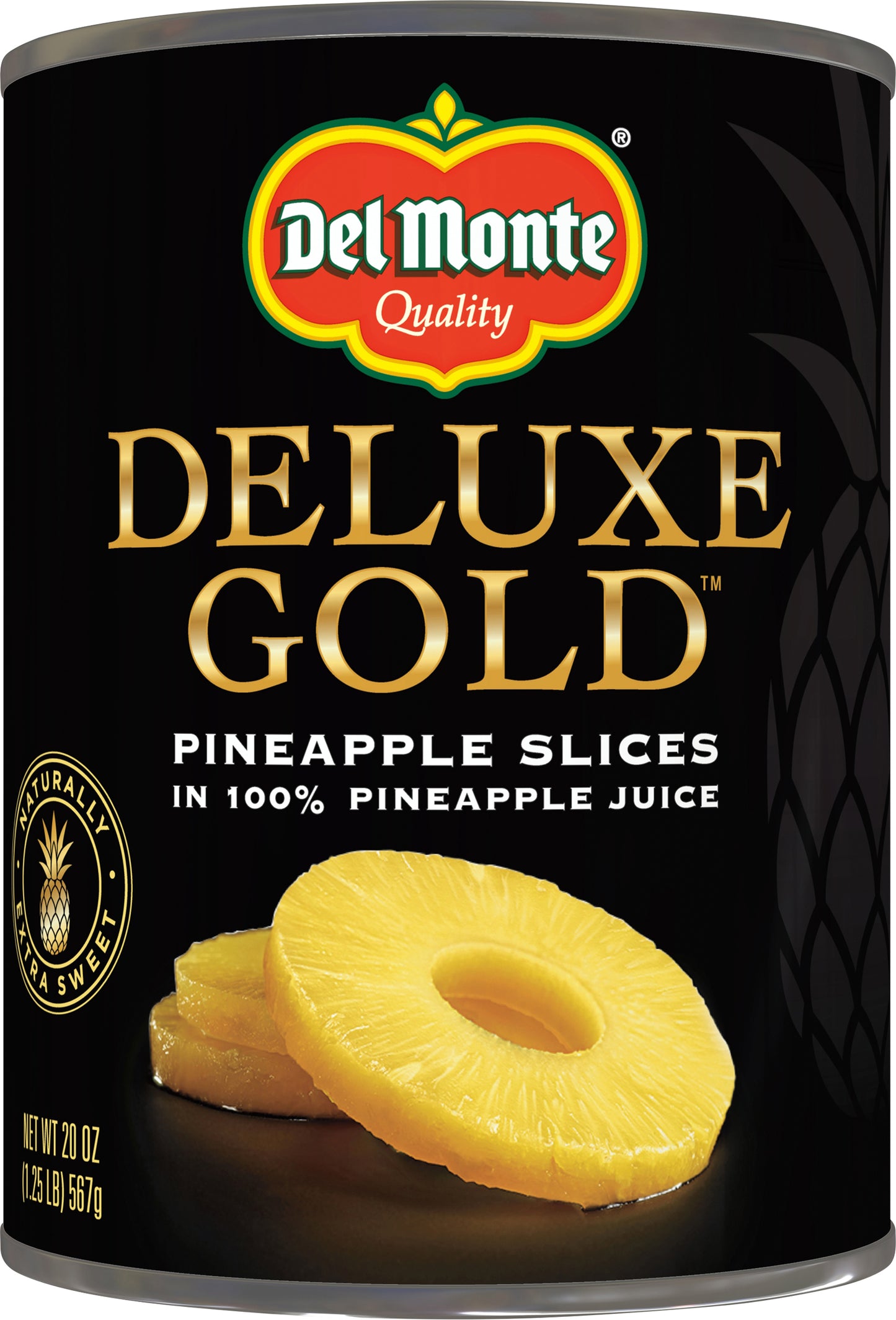 Del Monte Deluxe Gold in Pineapple Juice Pineapple Slices 20 oz