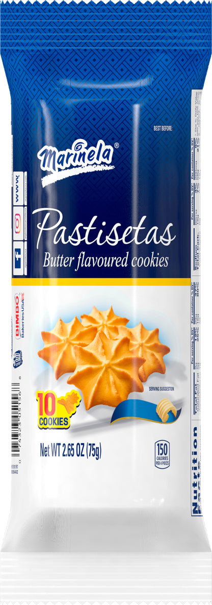 Marinela Pastisetas Butter Flavoured Cookies 10 ea