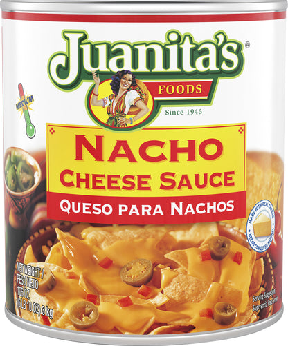 Juanita's Nacho Medium Cheese Sauce 106 oz