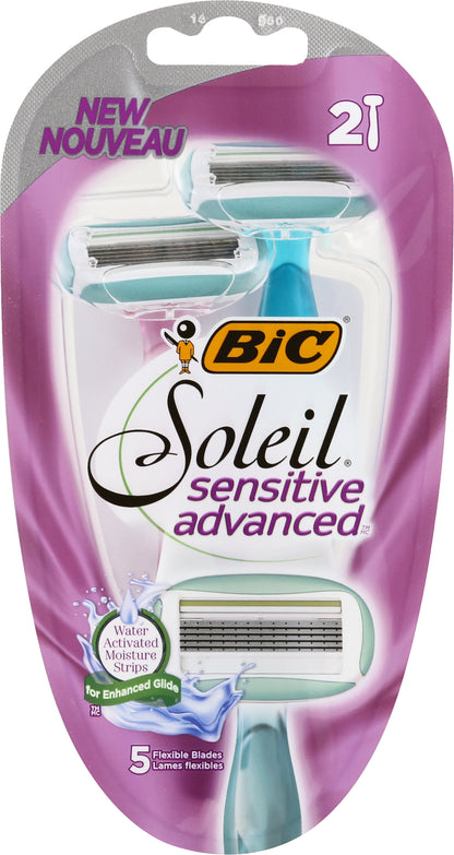 Soleil Sensitive Advanced Razors 2 ea