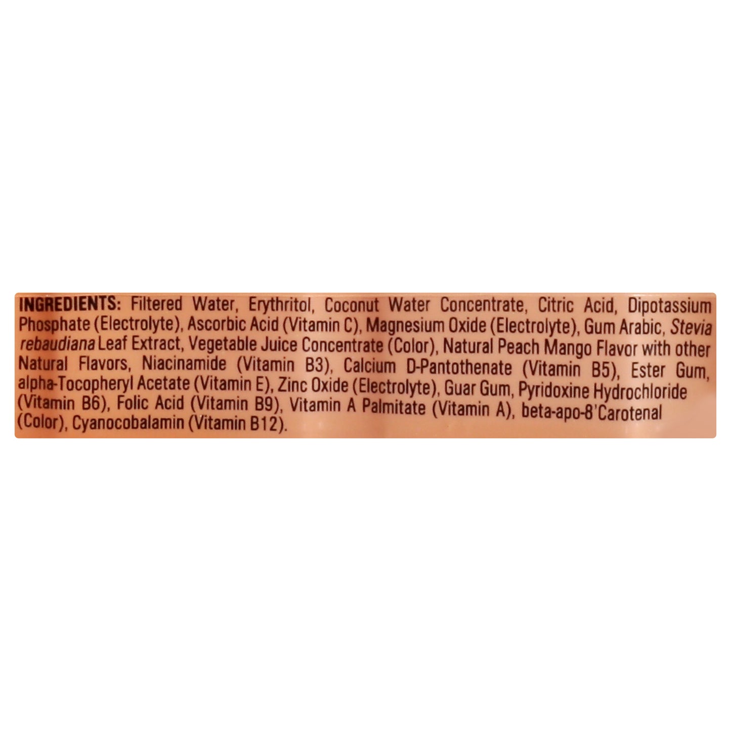 Body Armor Lyte Peach Mango Sports Drink 16 oz