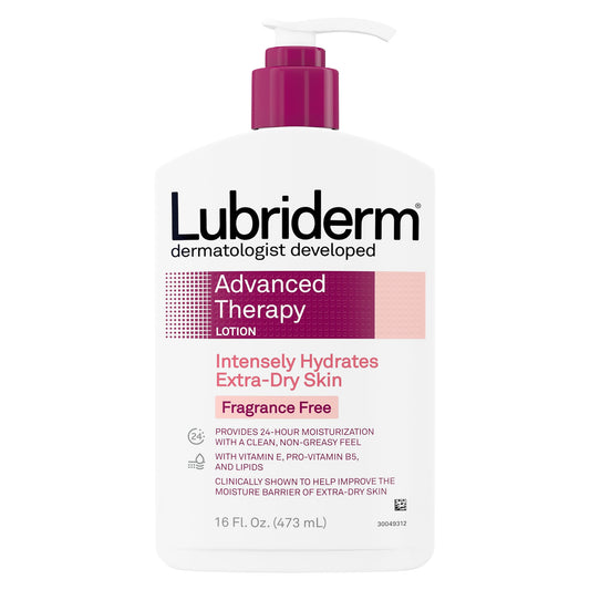 Lubriderm Advanced Therapy Fragrance-Free Lotion, Vitamin E, 16 fl. oz