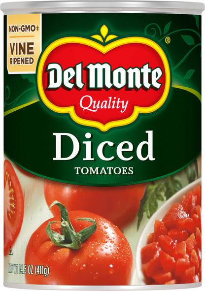 Del Monte Vine Ripened Diced Tomatoes 14.5 oz Can