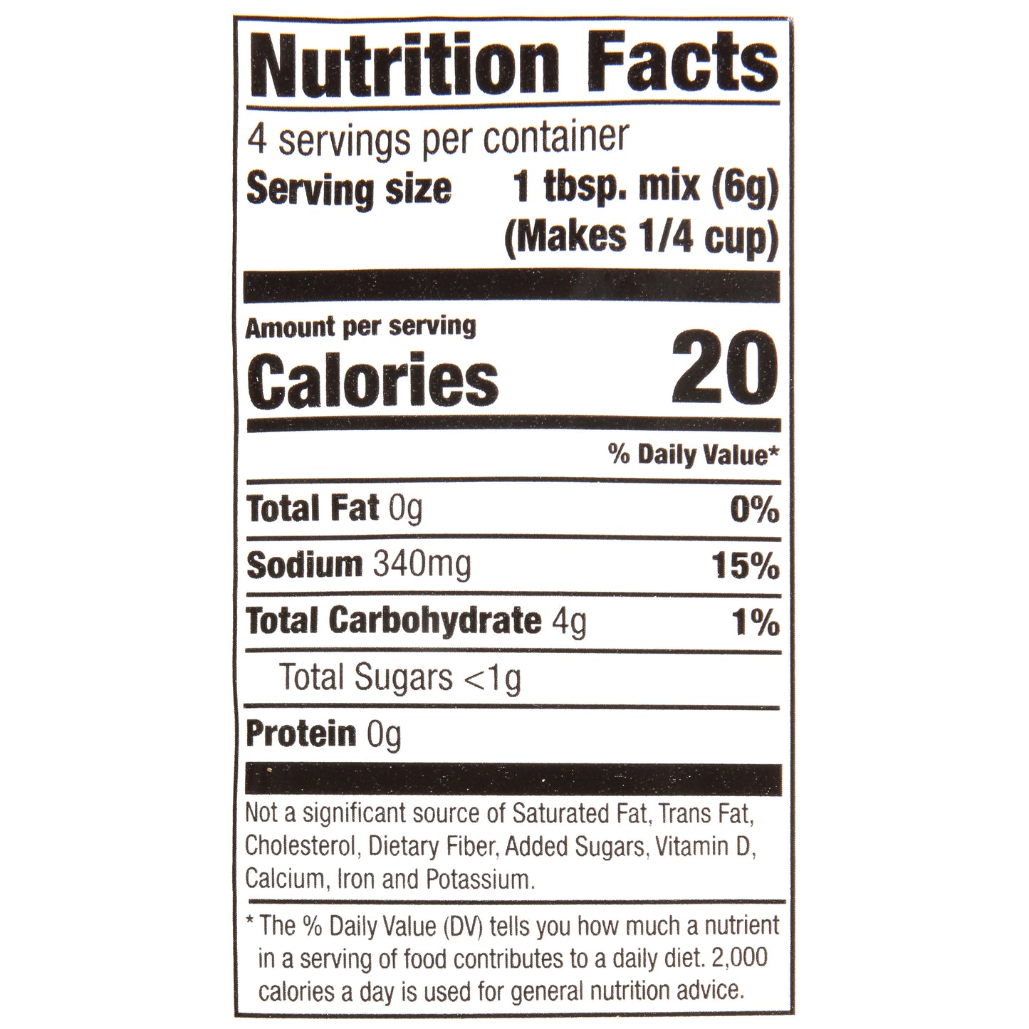 McCormick® Pork Gravy Mix 0.87 oz. Packet