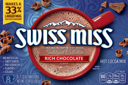 Swiss Miss Indulgent Collection Rich Chocolate Flavor Hot Cocoa Mix 8 ea