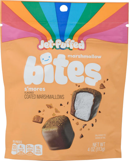 Jet-Puffed Coated S'Mores Flavored Marshmallows Bites 4 oz