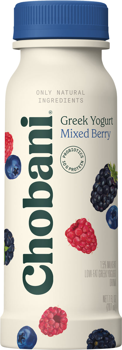 Chobani Low-Fat Greek Mixed Berry Yogurt Drink 7 fl oz