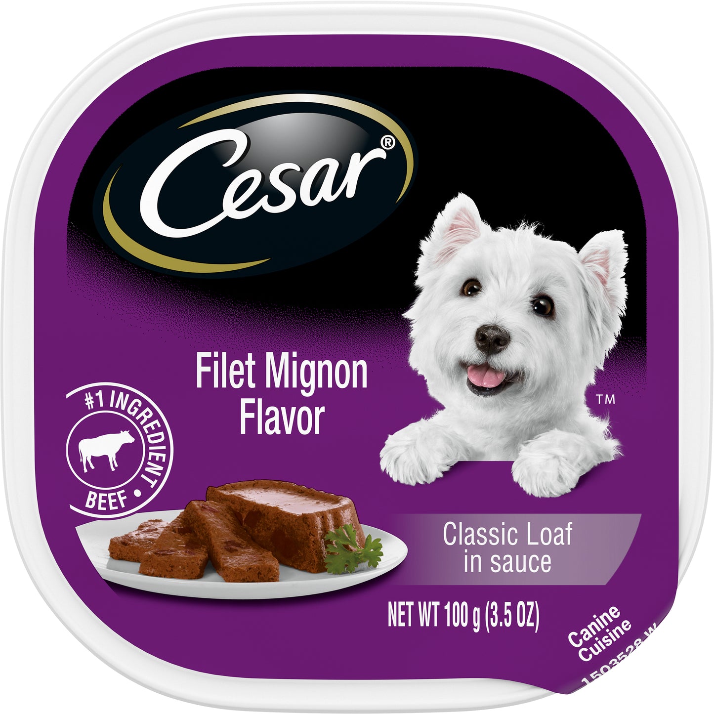 Cesar Classic Loaf in Sauce Filet Mignon Canine Cuisine 3.5 oz