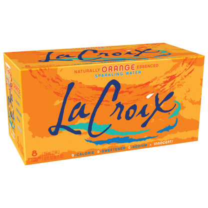 LaCroix Orange Sparkling Water 8 - 12 fl oz Cans