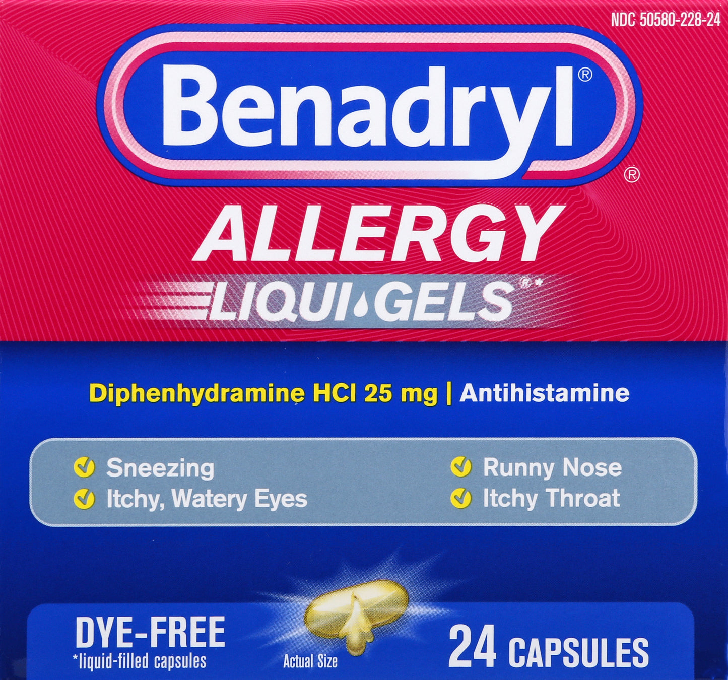 Benadryl Liqui Gels Allergy 24 ea