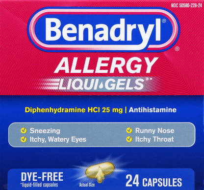 Benadryl Liqui Gels Allergy 24 ea