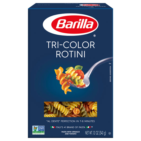 Barilla® Tri-Color Rotini Pasta 12 oz. Box