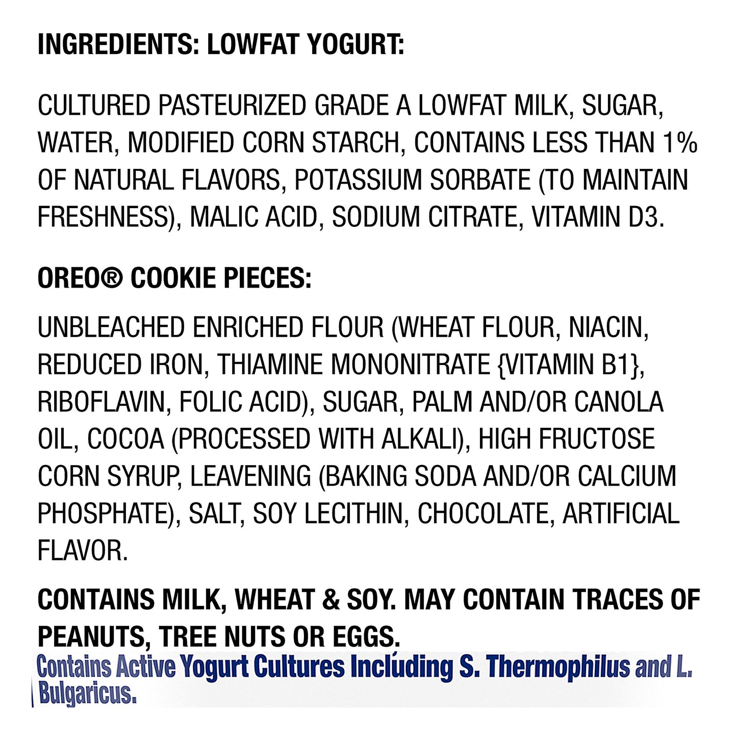YoCrunch Lowfat Vanilla with OREO Yogurt, 6 Oz.