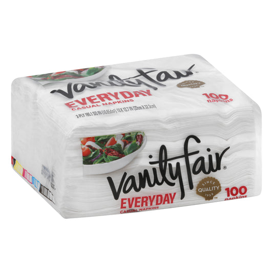 Vanity Fair Everyday Casual 2-Ply Napkins 100 ea