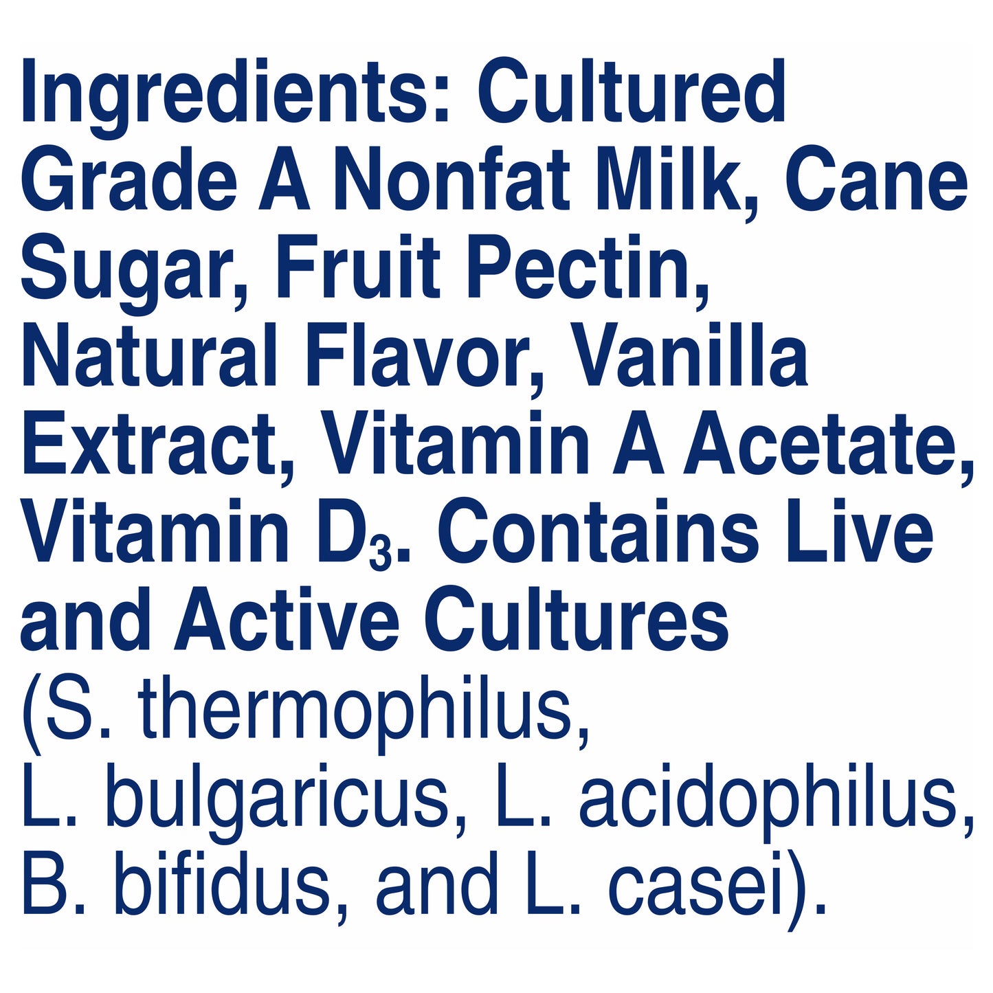 Mountain High Fat Free Nonfat Vanilla Yoghurt 32 oz