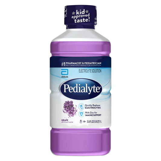 Pedialyte Grape Electrolyte Solution 33.8 fl oz