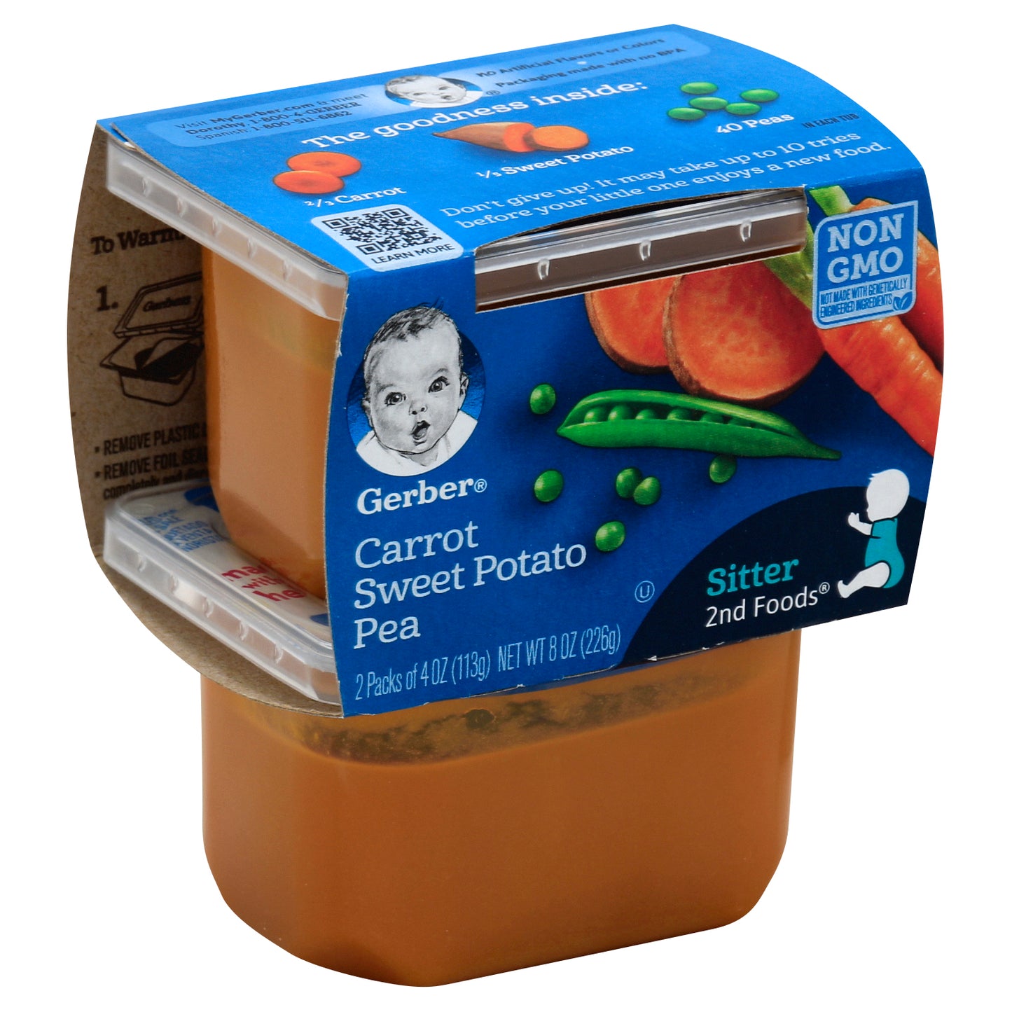 Gerber Carrot Sweet Potato Pea 2 ea