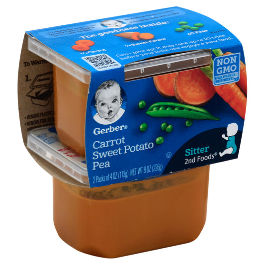 Gerber Carrot Sweet Potato Pea 2 ea