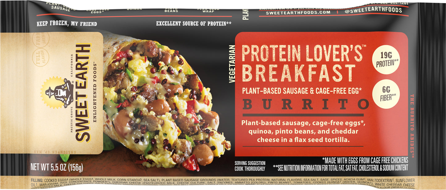 Sweet Earth Protein Lovers Breakfast Burrito Film 5.5 oz