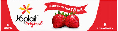 Yoplait Original Yogurt, Strawberry Low Fat Yogurt, 8 ct, 48 oz