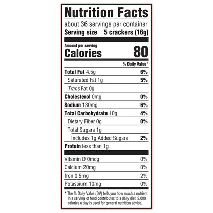 MONDELEZ GLOBAL LLC (SNACKS US) RITZ CRTN 20.5Z RITZ ORIG FAMILY SIZE BE Update 581261 20.5 OZ Engli