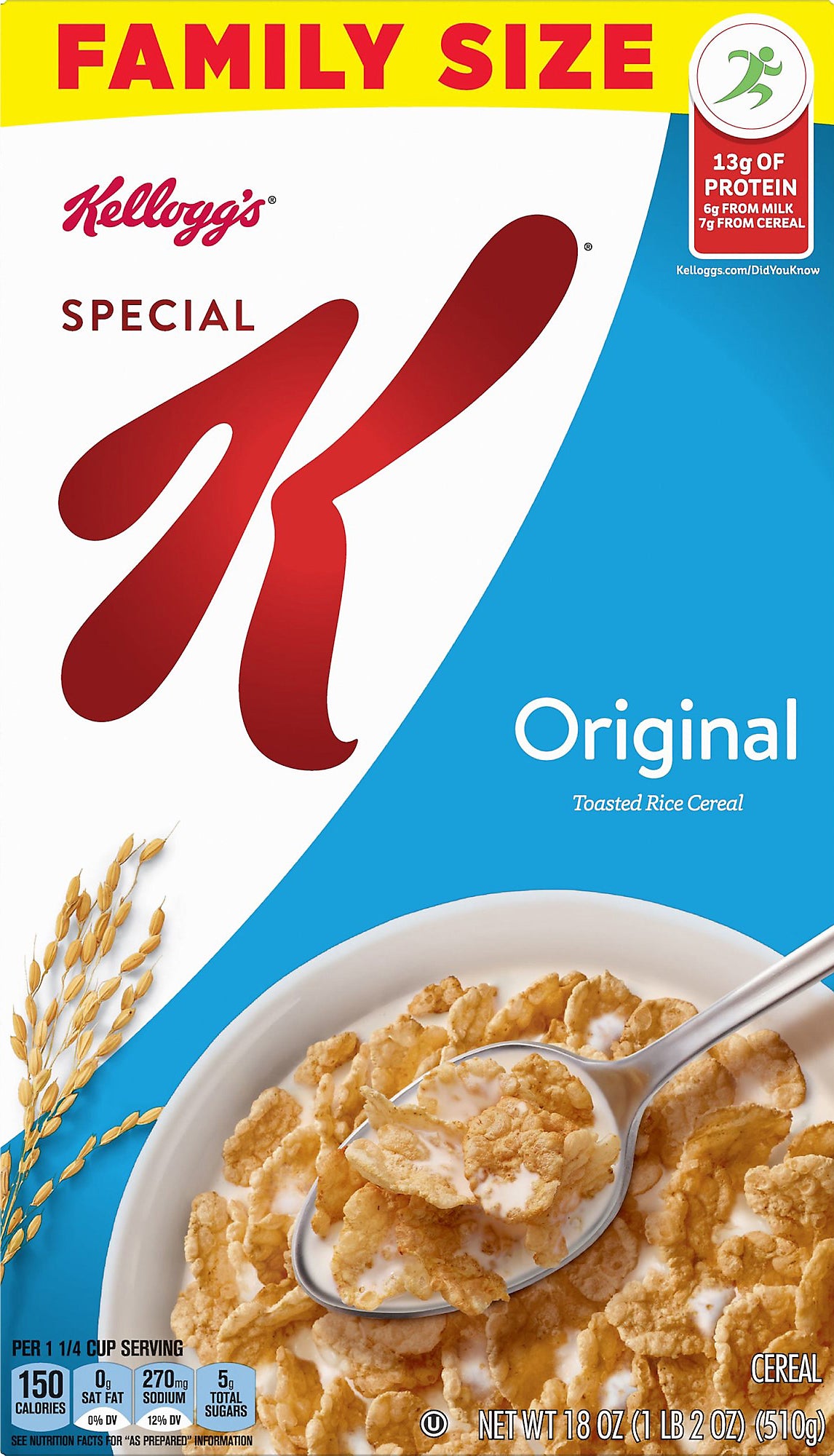 Special K Family Size Original Cereal 18 oz