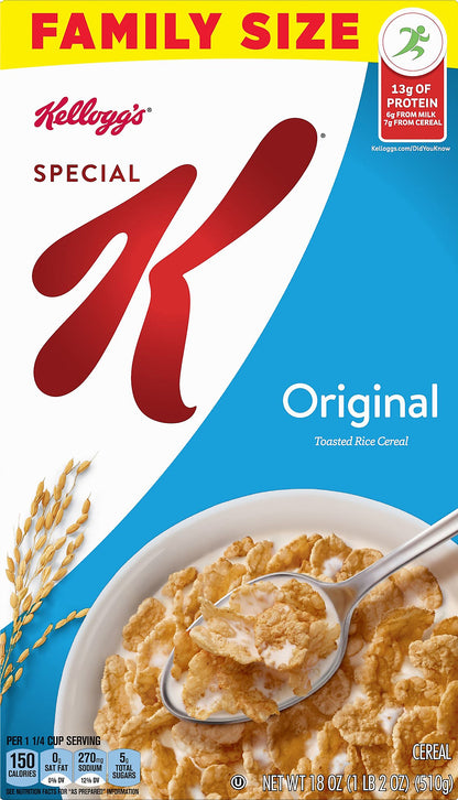 Special K Family Size Original Cereal 18 oz