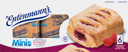 Entenmann's Minis Raspberry & Cheese Danish 6 Ct 12 Oz