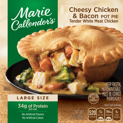 Marie Callender's Large Size Cheesy Chicken & Bacon Pot Pie 15 oz
