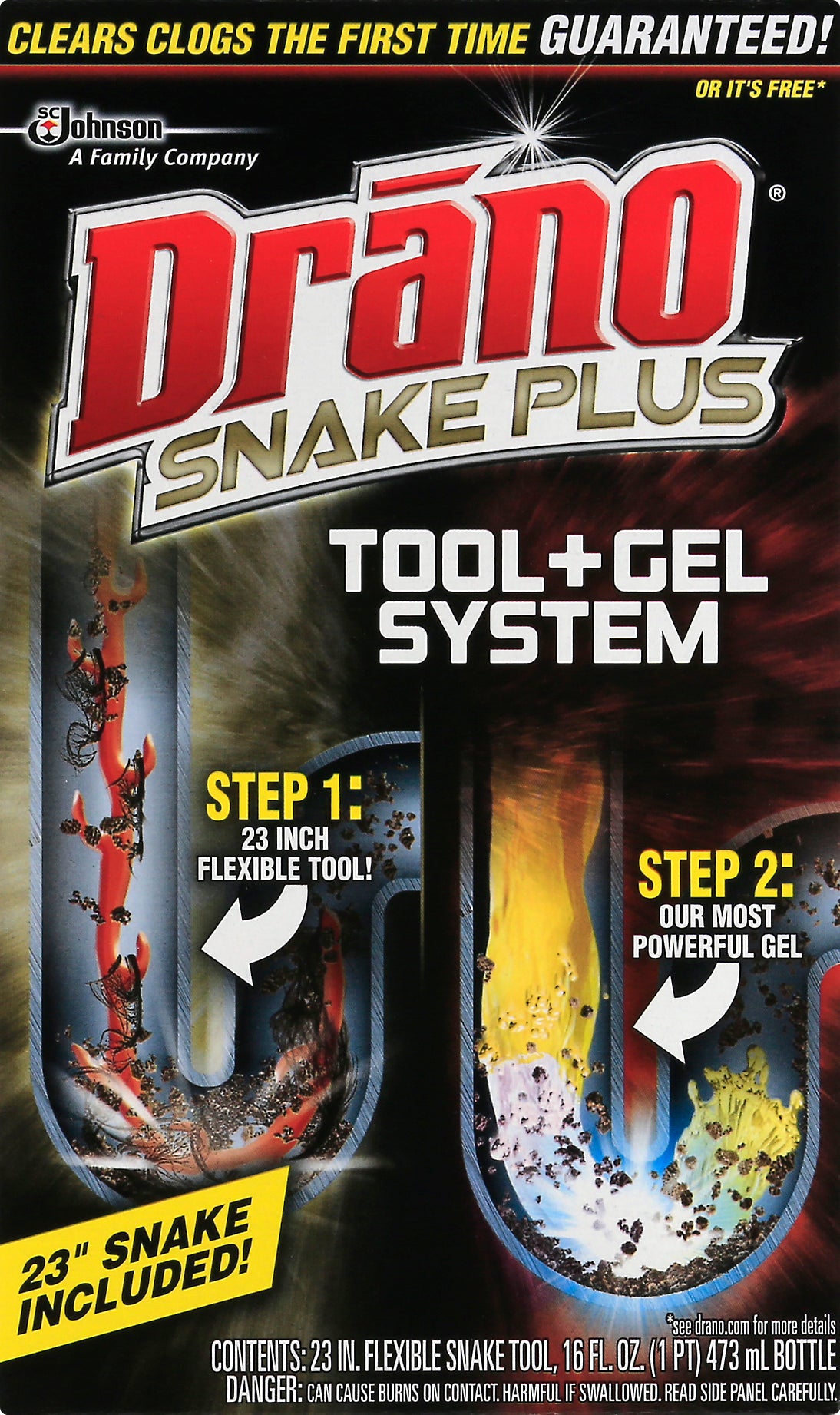 Drano Snake Plus Tool+Gel System 1 ea
