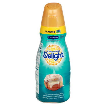 International Delight Cinnabon Classic Cinnamon Roll Coffee Creamer 32 oz
