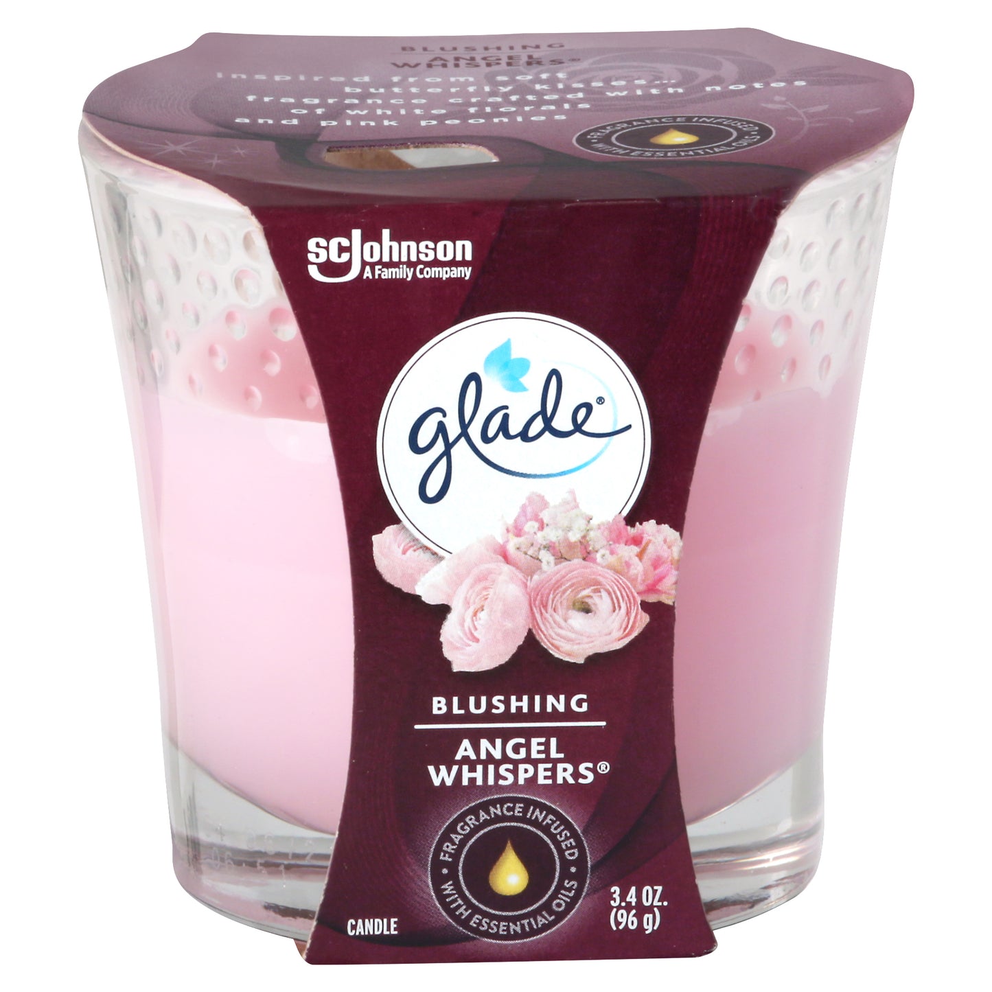 Glade Blushing Angel Whispers Candle 1 ea