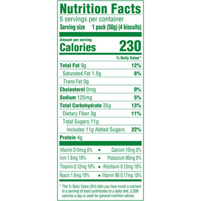 belVita Toasted Coconut Breakfast Biscuits 5-1.76 oz. Packs
