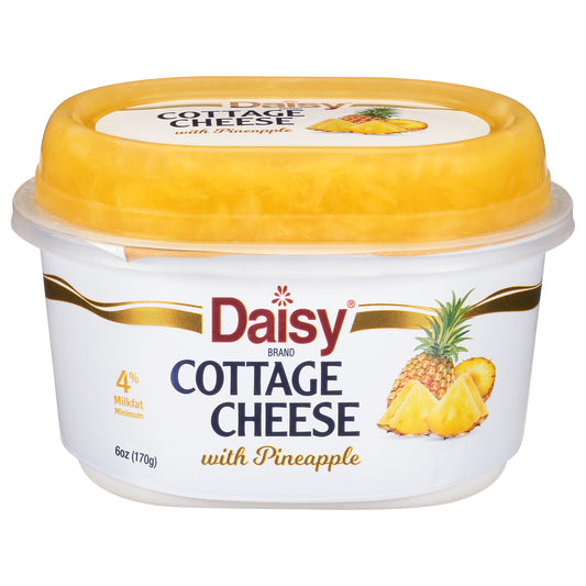 Daisy 4% Milkfat Minimum with Pineapple Cottage Cheese 6 oz